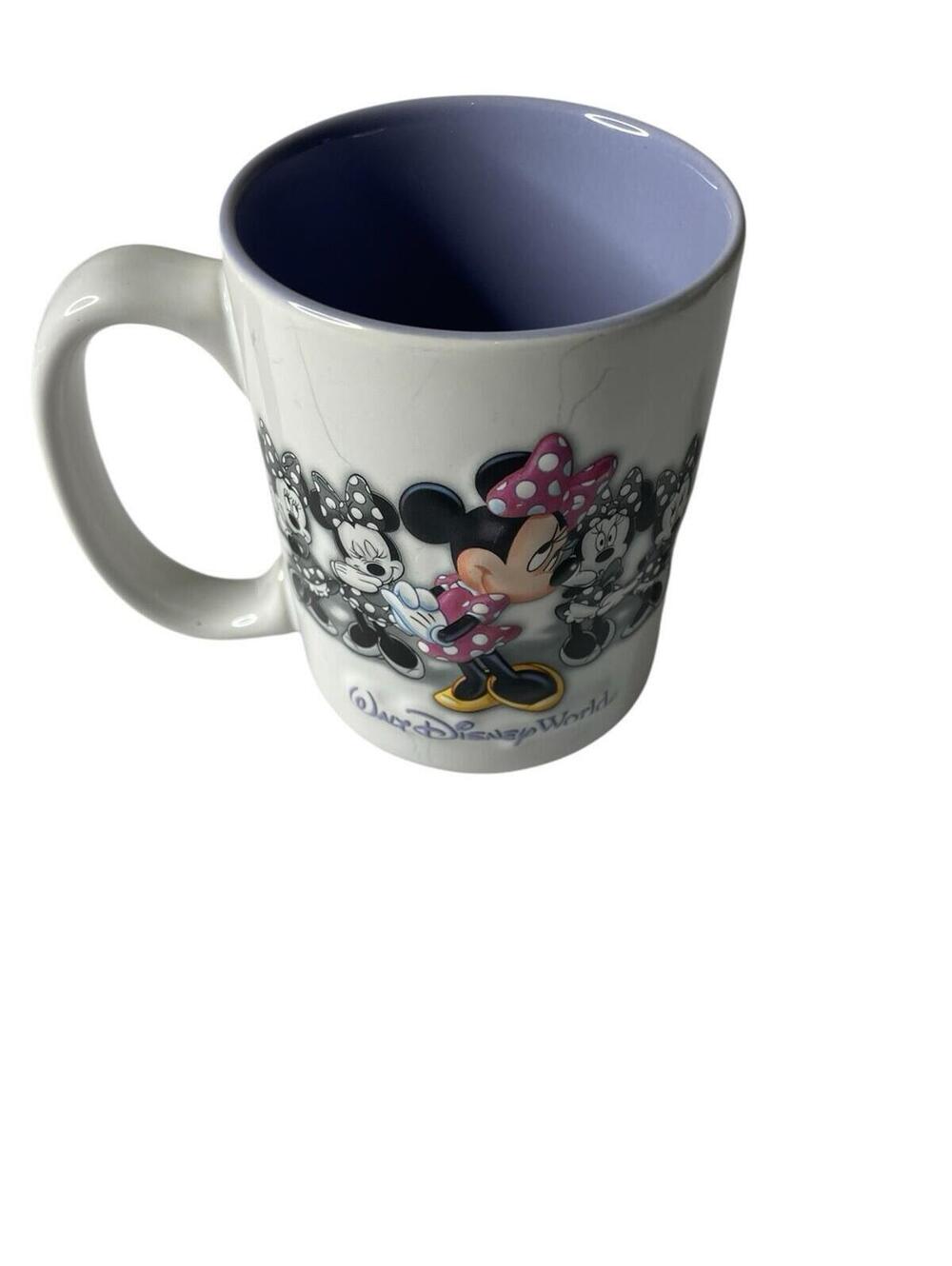 Disney Parks 3d Shy Minnie Mouse Coffee Mug